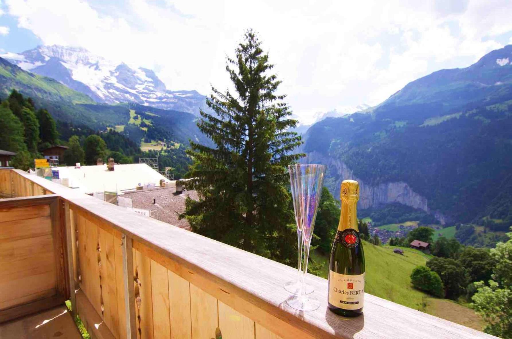 Holiday Flat #1, Chalet Aberot, Wengen, Switzerland Екстериор снимка