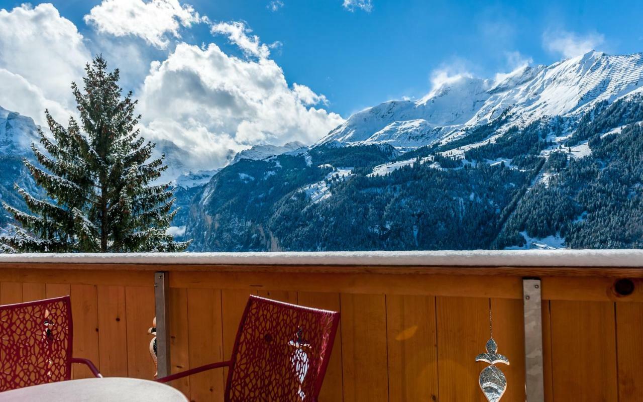Holiday Flat #1, Chalet Aberot, Wengen, Switzerland Екстериор снимка